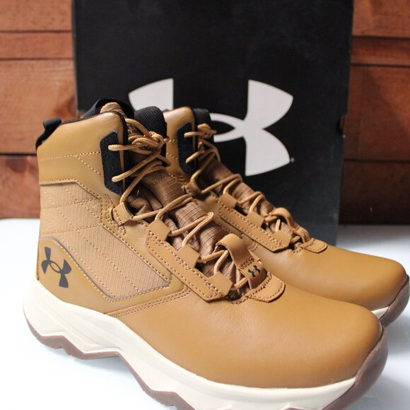 Under Armour UA Stellar G2 6" Tactical Boots Men’s 8.5 Brown Durable Lightweight - Picture 6 of 8